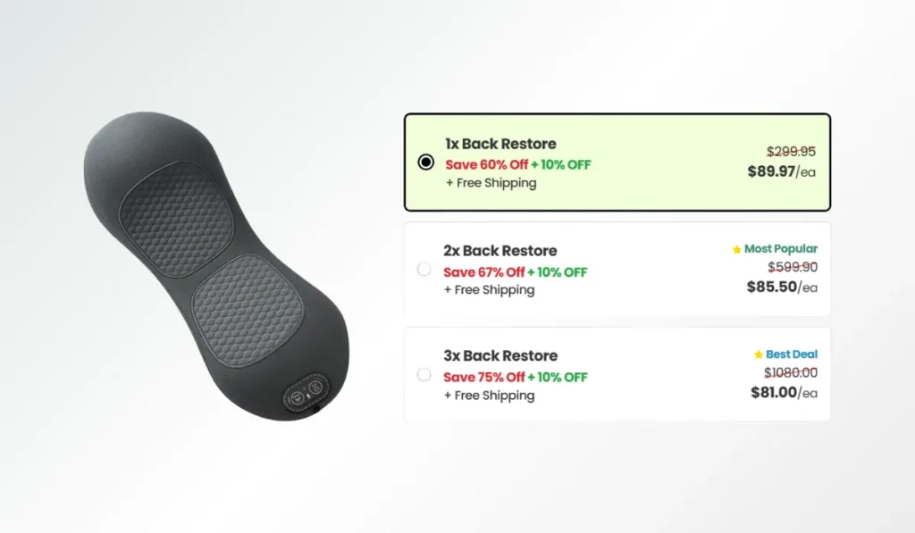 Back Restore Price